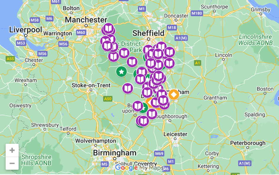 map of digital inclusion groups in Chesterfield