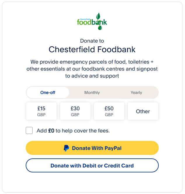 Donate with Paypal. Pay with Mastercard, Visa, American Express, PayPal, Bank Transfer, Apple Pay or Direct Debit.