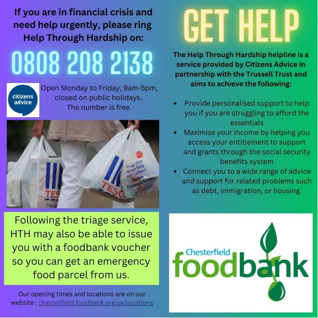 Get Help | Chesterfield Foodbank