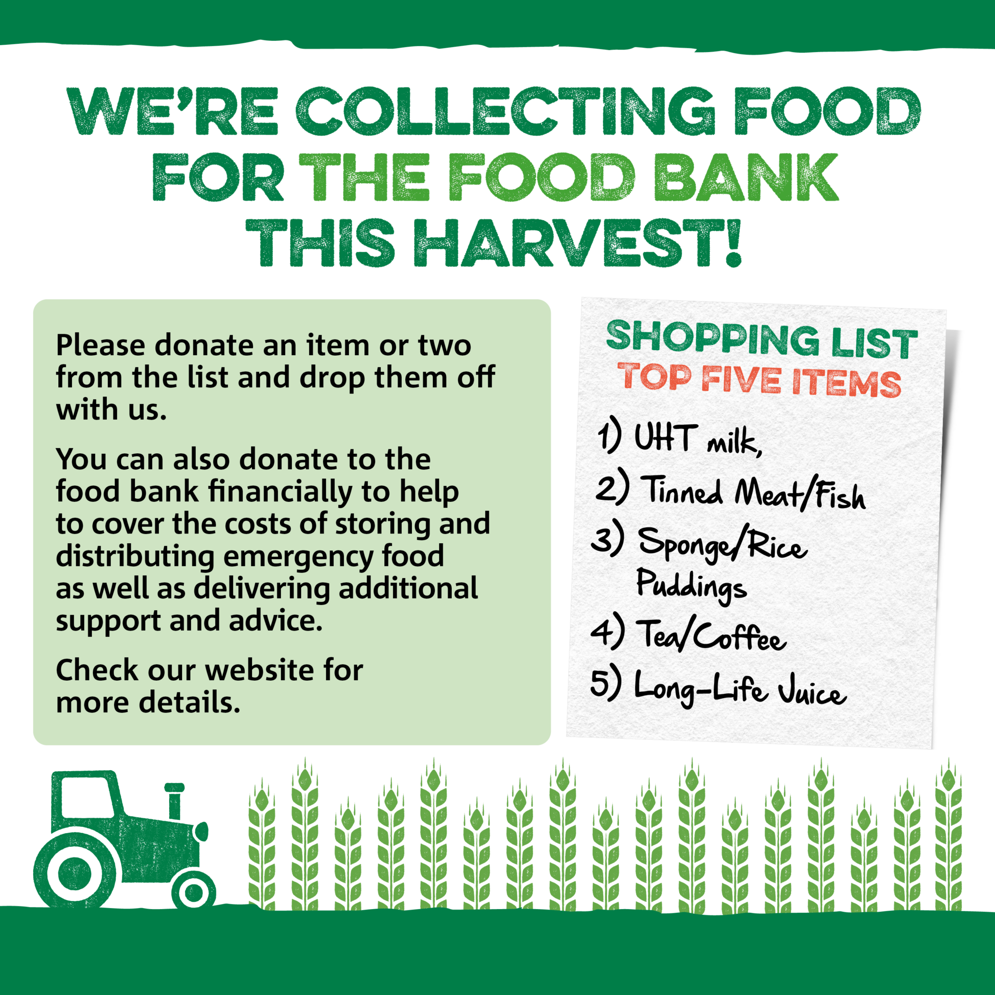 Harvest 2025 Chesterfield Foodbank